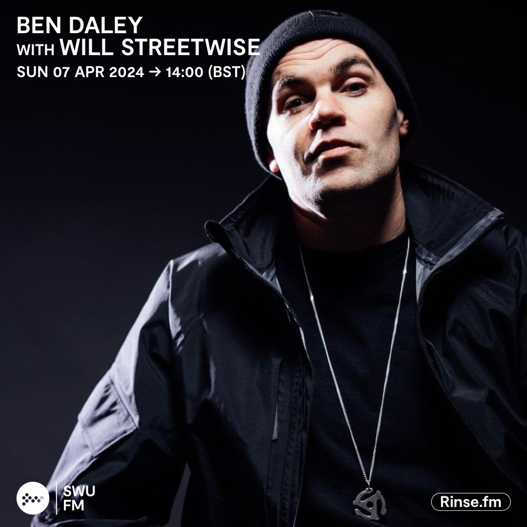Live it's: Ben Daley with Will Streetwise
<a href="/djbendaley/">Ben Daley</a> <a href="/willstreetwise/">Streetwise</a>

Rinse.FM 103.7FM &amp; DAB #SWUFM