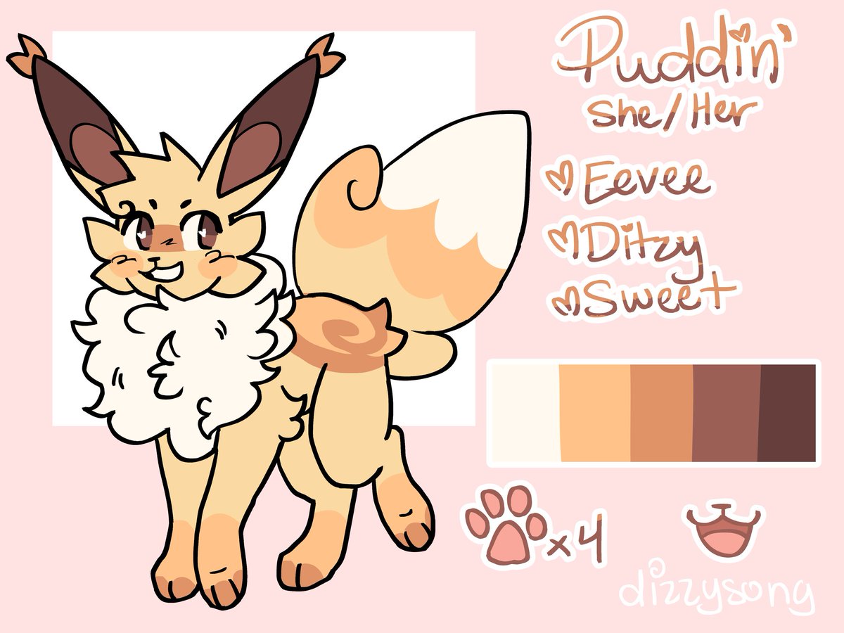 dizzysong's tweet photo. Here's an oc I got from a friend and redesigned, they're so cute 🥺💛
#art #fursona #fursonaart #referencesheet #artistsontwitter #fyp #drawing #characterdesign #originalcharacter #originalart #originalcharacterart #oc #ocdrawing #ocart #furryart #pokemon #eevee #eeveelutions https://t.co/JBx7wCz920