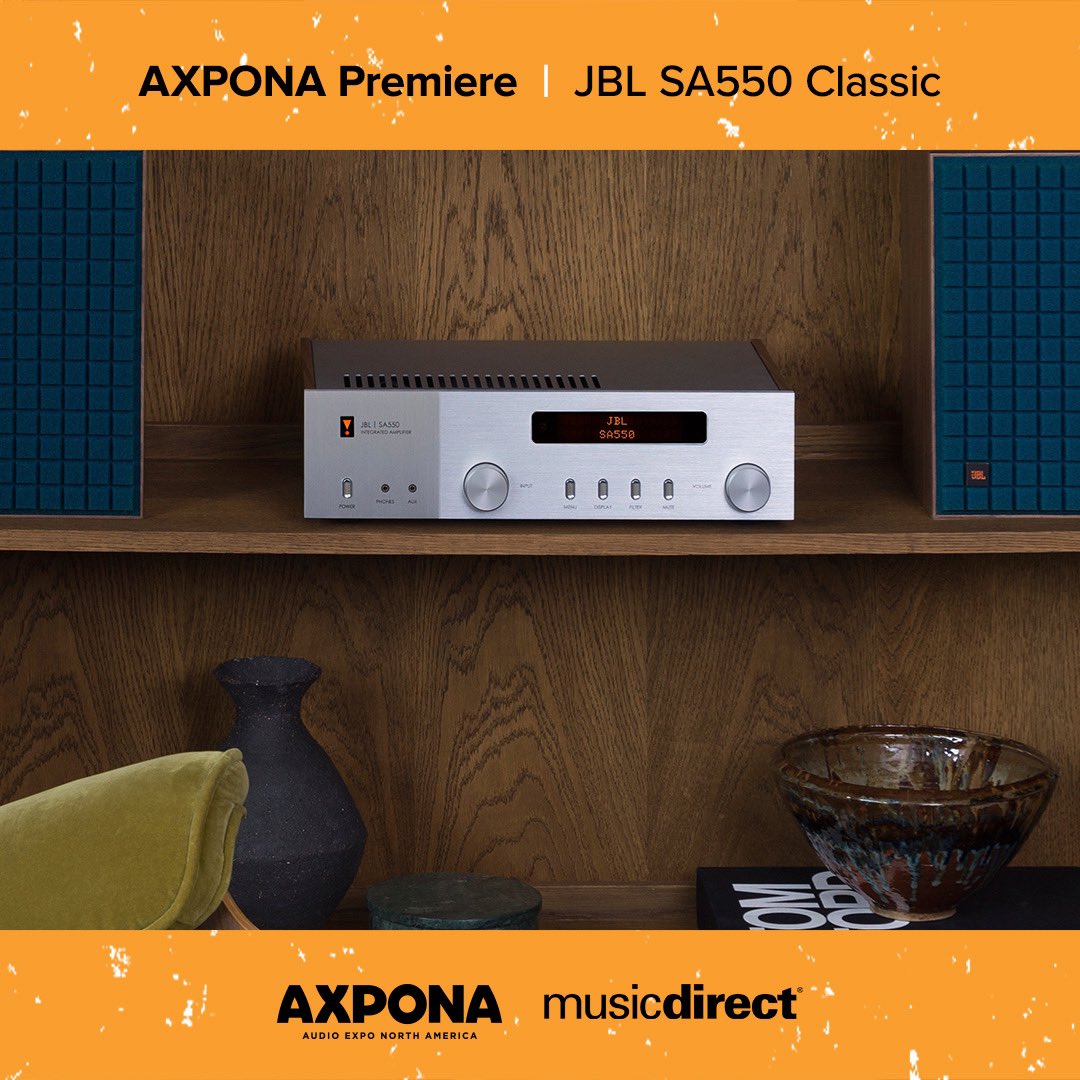 You’ll understand why power is everything with the new JBL SA550 Classic integrated amplifier at AXPONA, April 12-14 at the Renaissance Hotel and Convention Center in Room 739. Enjoy 10% off AXPONA three-day passes with Code MUSIC24: vynl.me/axponatickets