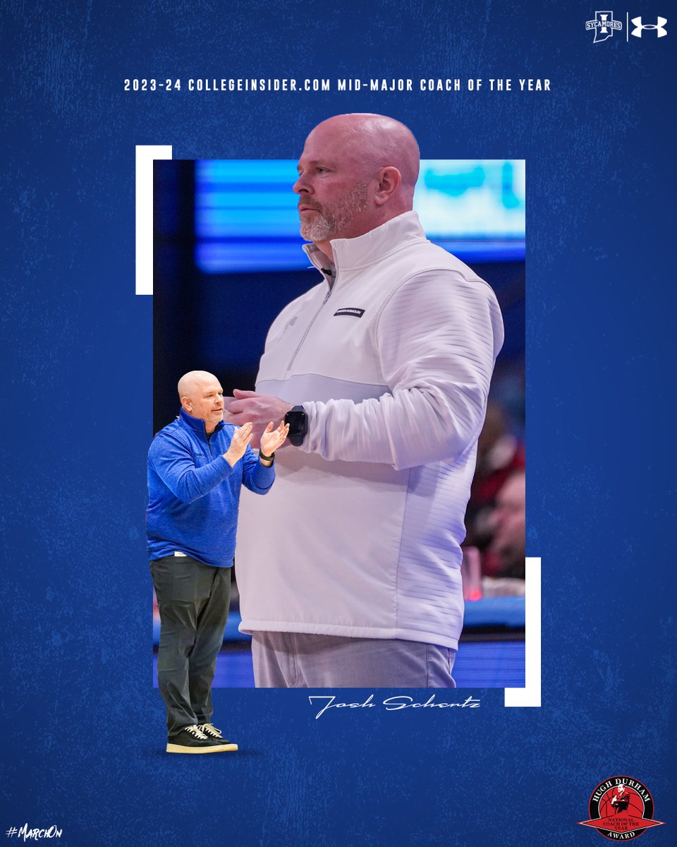 🔥 NATIONAL MID-MAJOR COACH OF THE YEAR 🔥

Coach Schertz (@CoachSchertzISU) is the recipient of the Hugh Durham Award, given to the top mid-major coach in the country.

Read 👉 tinyurl.com/yu7m7b9d

#MarchOn | #Kaizen