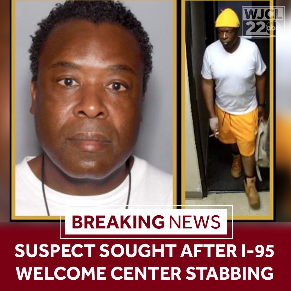 BREAKING: Police say the man responsible for robbing a person at knifepoint and stabbing them at the South Carolina Welcome Center in Hardeeville is believed to be in Savannah. More info: bit.ly/3TF2ncq