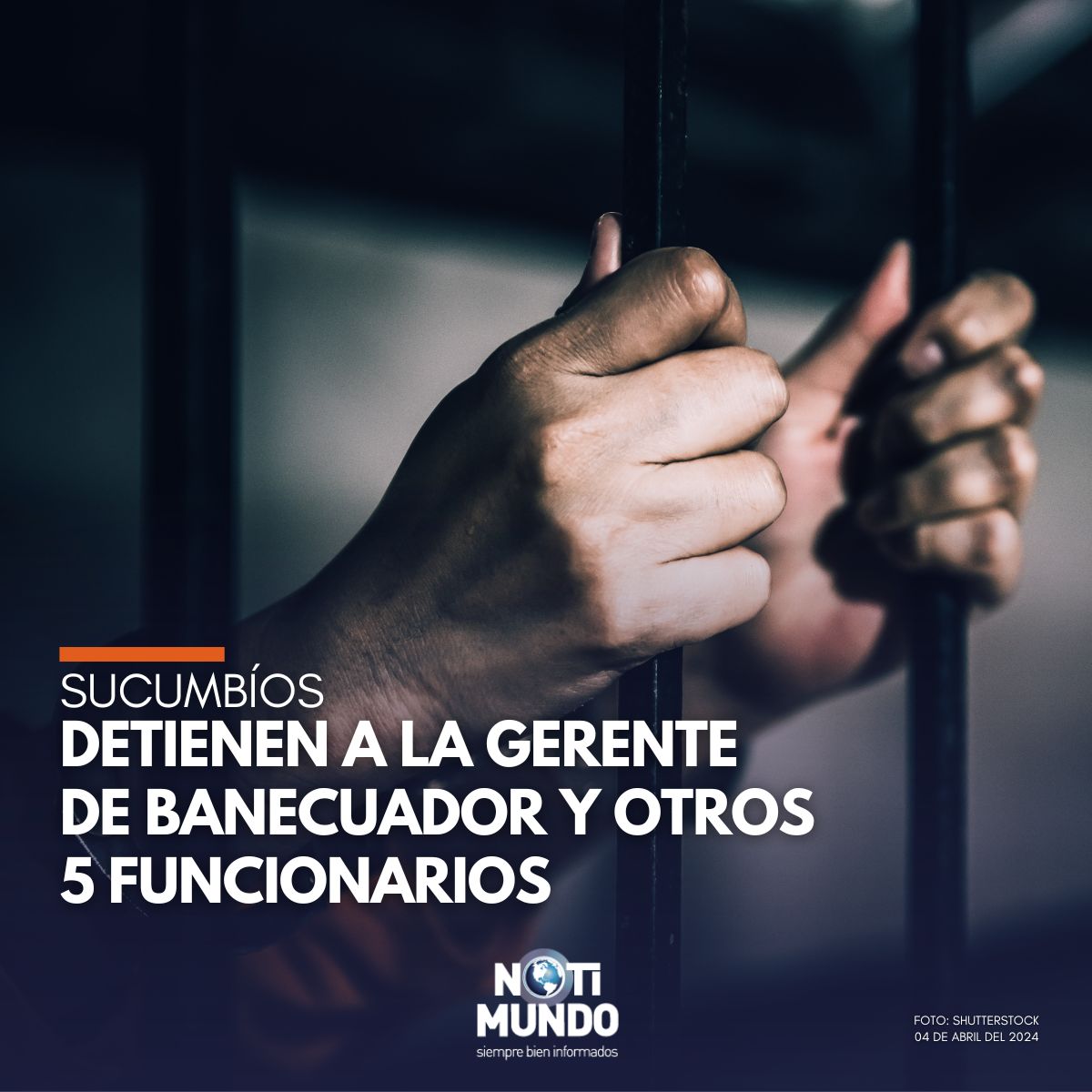 notimundoec's tweet photo. #Ecuador🇪🇨 | Un operativo de la Fiscalía, ejecutado en Shushufindi, provincia de Sucumbíos, dejó seis funcionarios públicos detenidos.

Cinco de ellos pertenecen a BanEcuador, donde se incluye a la gerente de la entidad, mientras que el otro aprehendido corresponde al Ministerio de Inclusión Económica y Social (MIES).

Presuntamente, los implicados habrían alterado documentos para cobrar el bono de desarrollo humano.