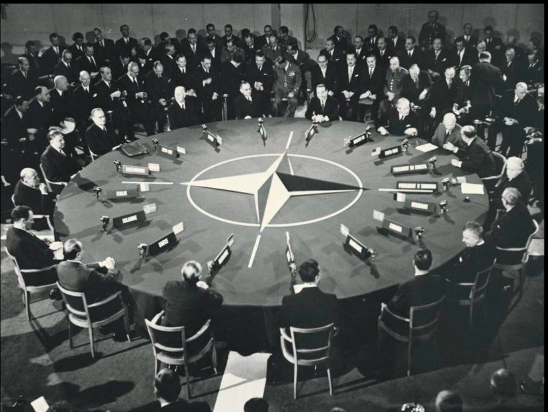 SpiritofLenin's tweet photo. NATO was founded on this day in 1949, 75 years ago. Its mission, as its first Secretary General said, was "to keep the Soviets out, the Americans in, and the Germans down."

Despite the last point of the Sec Gen, here is an incomplete list of Nazis the organisation recruited. https://t.co/P5HiTaP7X5