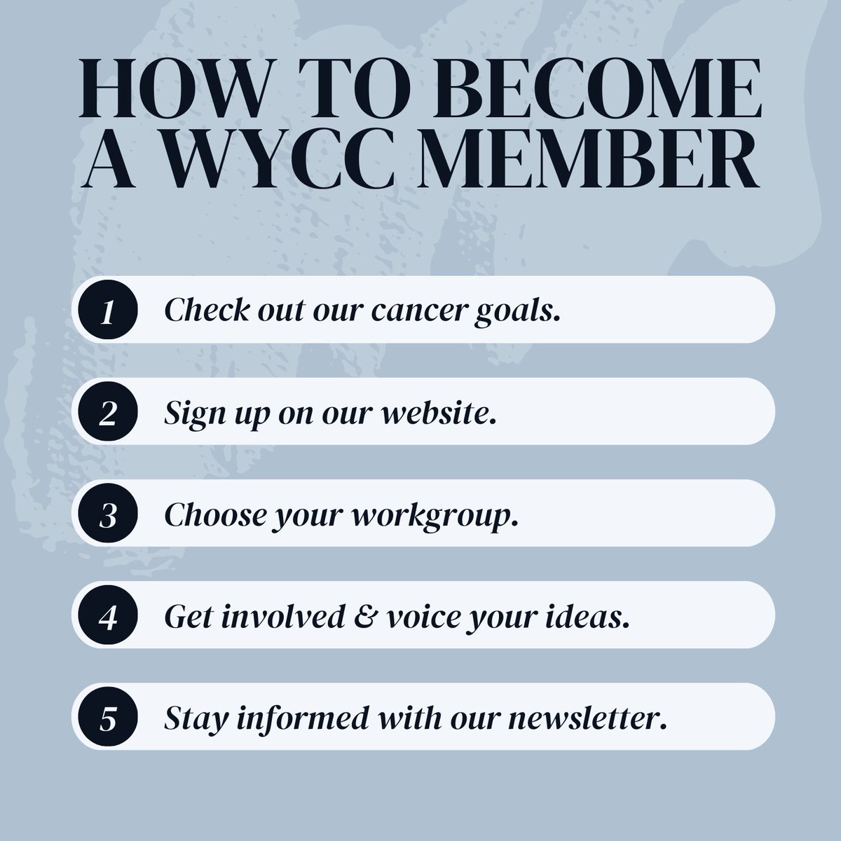 Thinking about becoming a member? Now is a great time, let us help you get started! #WyomingcancerCoalition #Reducingtheburden #gettingstarted #becomingamember
