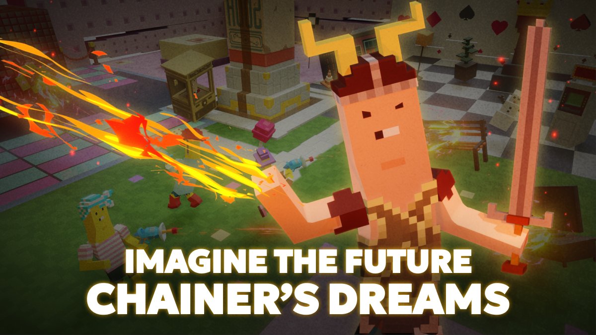ChainersGame's tweet photo. Power Up Your Chainer! 💪💥

Join us in shaping the future of Chainer's Dreams✨! We're enhancing all mini-games and will introduce new ones gradually!

As a Chainers Developer, how would you level up your Chainer in our shooter game? 🔫

🌬 Add ABILITIES: Super charge or $FRI slayer? 
Invent your own!
🏹 Add a new WEAPON: 
$CHU Bazooka or Nano Blaster?

Drop your ideas in the comments and we will consider EACH of them! 💬

Help us in our mission of improving Chainers together with our community! 👨‍👧‍👦💕