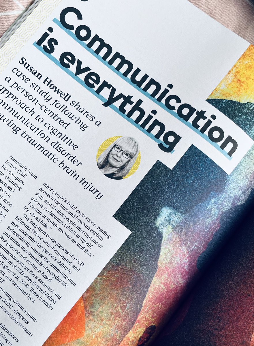 Such a fantastic article in <a href="/RCSLT/">RCSLT 💙</a> #Bulletin about the SLT role with patients with Cog Comm Disorder. 
The perspectives of professionals embedded throughout were so thought-provoking and the whole thing was just an all-round great read. Would highly recommend!
#mySLTday #CCD #SLT