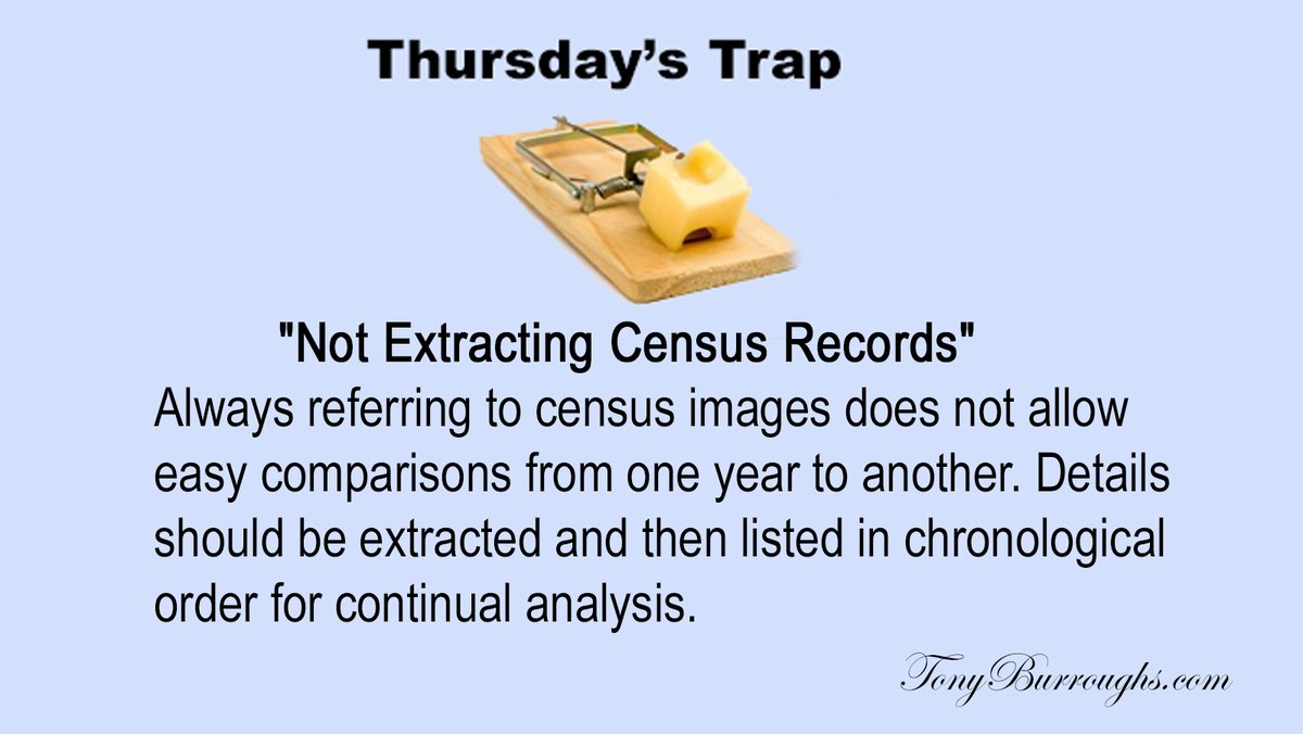 Thursday's Trap 'Not Extracting Census Records' #ancestry #genealogy #BlackGenealogy #SlaveRoots
