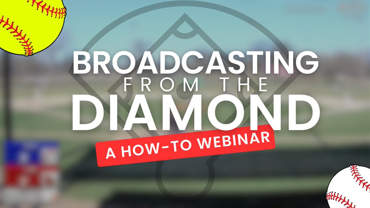 🚨Webinar Wednesdays are BACK🚨 Tune in next Wednesday for our live how-to webinar: 🥎Broadcasting from the Diamond⚾️ 🗓️ April 10th ⏰ 12pm 📍 FRE Community 🔗 bit.ly/BroadcastingBa… 🎙️ Hosted by @allgood_eric #BroadcastEDU | #NextLevelBroadcasting