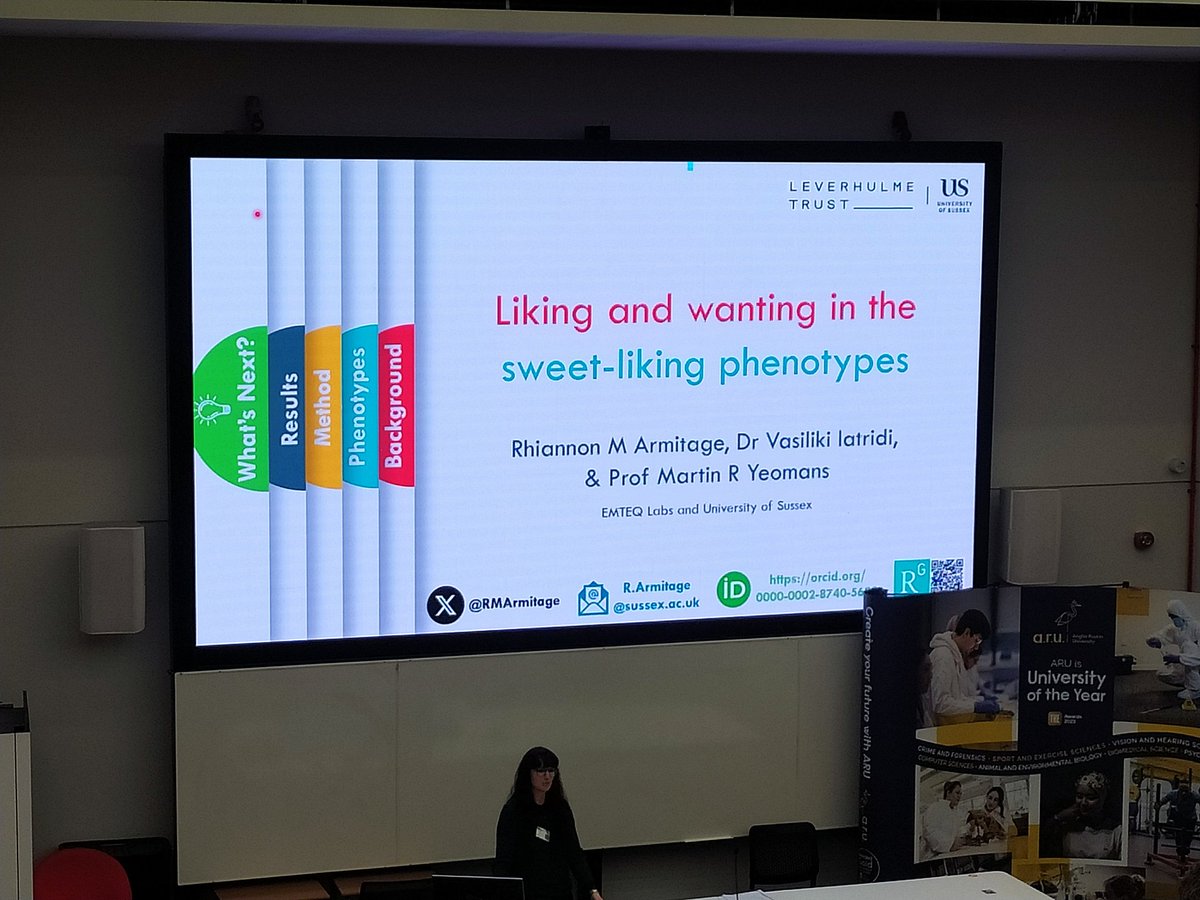 vianutr's tweet image. Exciting research on #sweet taste liking and wanting from my previous lab and rising star @RMArmitage. Check out her research! #BFDG2024