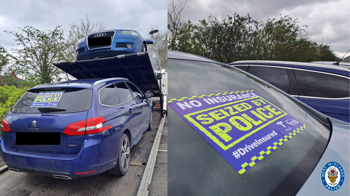 We're cracking down on uninsured drivers with MIB (Motor Insurers' Bureau) @DriveInsured! 🚗 Over 100 vehicles seized, including 14 in #WestBromwich yesterday and 4 arrests made for dangerous driving & drug offences. Read the full story ➡️ ow.ly/va9k50R8t2H