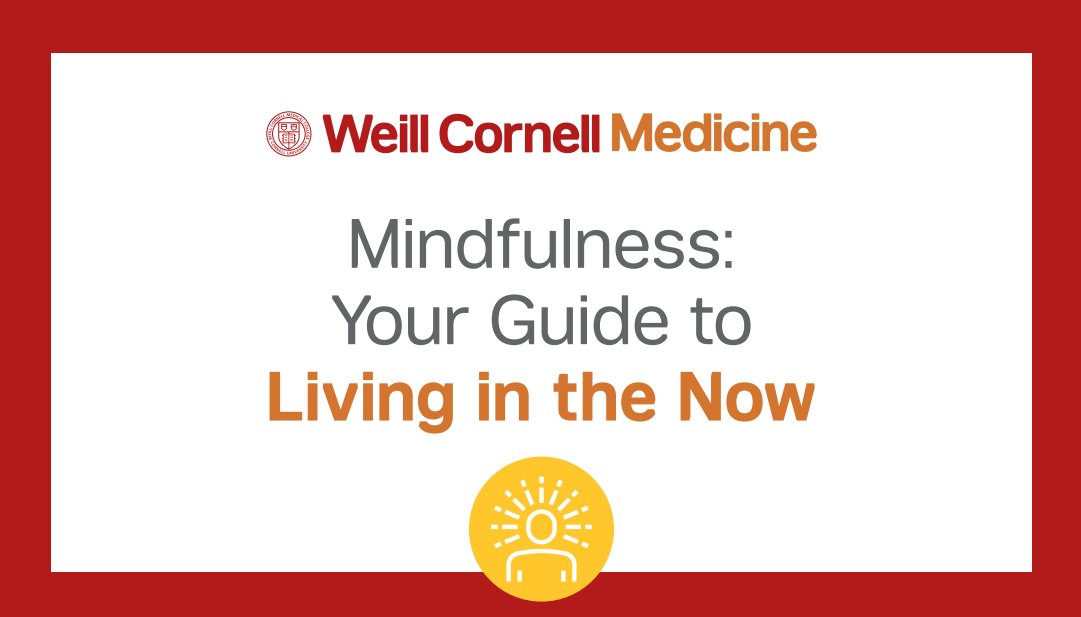 Do you wish you could live in the moment and handle stress better? Learn the basics with @WeillCornell bit.ly/3xy8NCA
