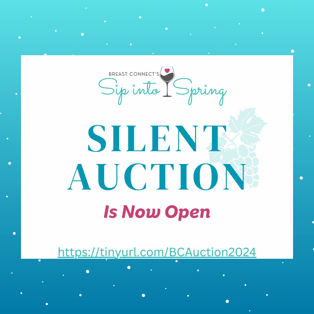 Silent Auction is LIVE!! 🎉Something for everyone, from vacation rentals 🏖to UT Football tickets. Thank you to our incredible donors! 100% of proceeds to benefit breast cancer survivors. Visit our Auction here: tinyurl.com/BCAuction2024 #silentauction #breastcancer #fundraiser