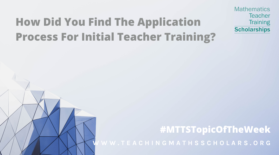 Have you checked out our latest Scholars Blogs? In this edition, William Mottram talks about his experience of the application process for ITT. teachingmathsscholars.org/william-mottra… #MTTSTopicOfTheWeek #MathBlog #MathsBlog #Blog #TeacherTraining #ITT