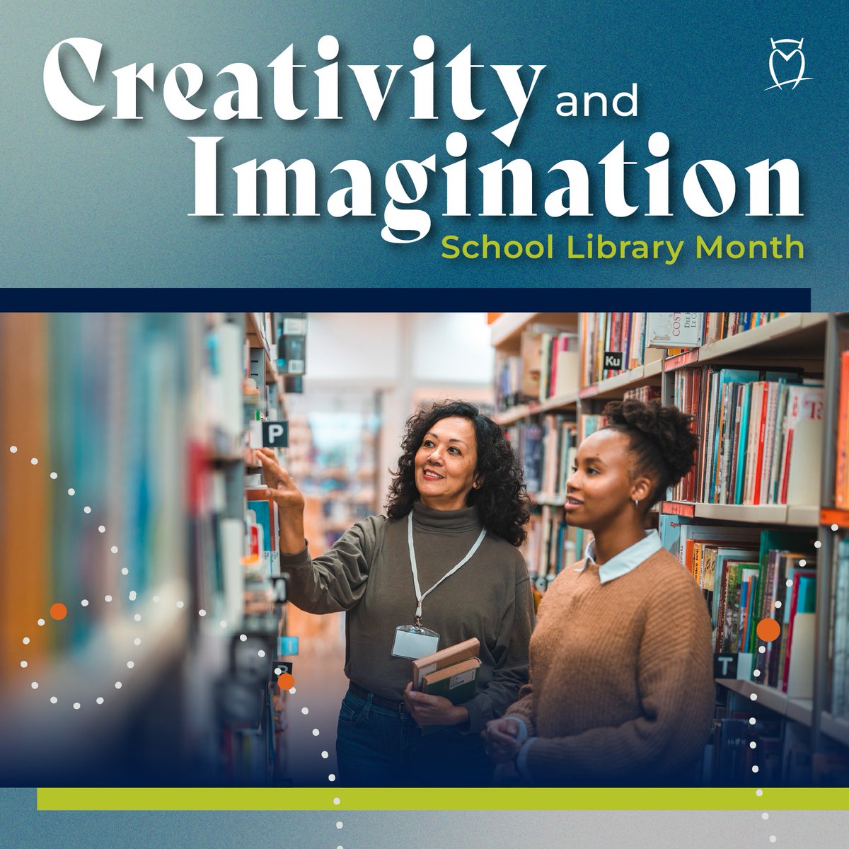 Today we’re thanking librarians for inspiring creativity and inspiration, as well as a lifelong love of reading. Visit the @aasl page for resources and tag a librarian you know making a difference! ow.ly/lZlB50QYHEC #SLM