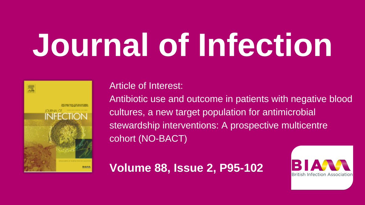 Find out why #Antimicrobial treatment is frequently inappropriate among patients with #NegativeBloodCulture in the latest Journal of Infection 👉 buff.ly/3TSezYG