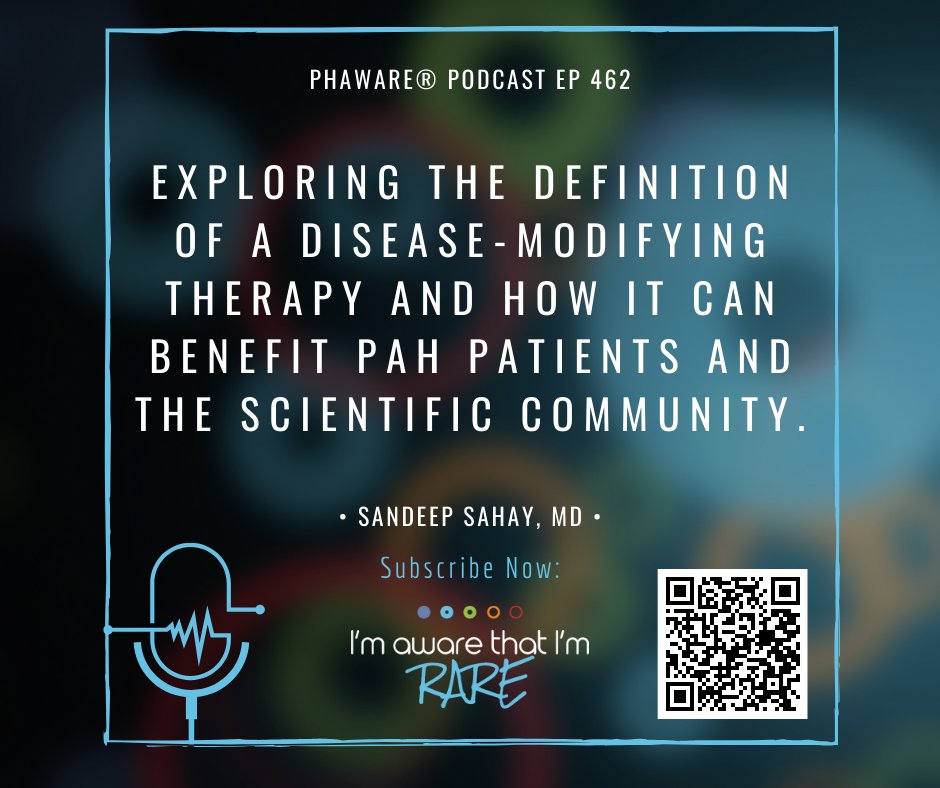 Exploring the definition of a disease-modifying therapy and how it can benefit PAH patients and the scientific community. phaware® podcast ep 462. Like, Subscribe and Follow. Scan QR Code to Listen. #phaware #pulmonaryhypertension #podcast #pulmonary #lungs #pah @SandeepSahayMD