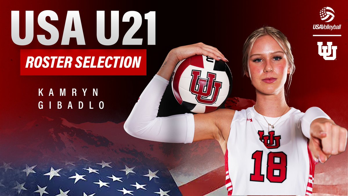 Our very own Kamryn Gibadlo has been named to the USA U21 National Team 🇺🇸🙌 Gibby is 1️⃣ of 2️⃣0️⃣ athletes to make the roster and will head to Anaheim, California, for team training in June! 📰 utahutes.com/news/2024/4/4/… #GoUtes