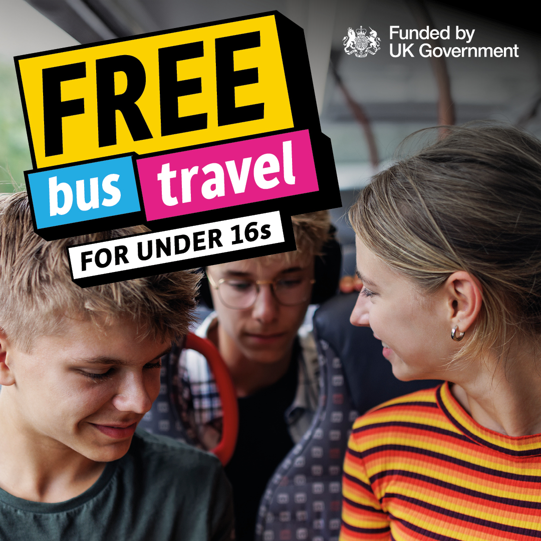 #LeicsGetTheBus this Easter, with free bus travel for children and young people 🚌 When hopping on a bus in Leicestershire over the Easter holiday, under 16s just need to show proof of age to get a free fare until 7 April.