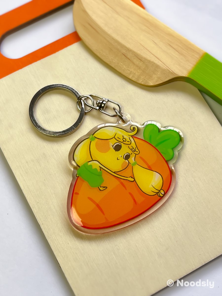 🥕 Whether you're a foodie, a gardening enthusiast, a lover of all things cute, or simply someone who enjoys adding a touch of fun to their accessories, Noodsly's carrot acrylic keychain is the perfect choice for you! Get this now at noodsly.myshopify.com #foodlover #Foodie