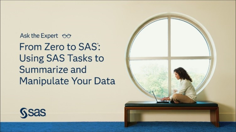 Calling all non-programmers! Come learn about the data manipulation and summary capabilities of SAS Studio. Join this #SASwebinar LIVE on April 25 at 11 am ET. Register now:
#SASAnalyticsExplorers
#SASAdvocacyProgram infl.tv/n2Ps