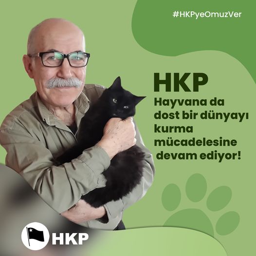 Bugün 4 Nisan Dünya Sokak Hayvanları Günü... Partimiz, insana olduğu kadar hayvana da dost bir dünya kurma mücadelesine devam ediyor. İnsana, hayvana, doğaya dost; eşit, adil ve özgür bir toplum mücadelesinde tüm halkımızı Partimiz saflarına katılmaya, HKP'ye üye olmaya davet…