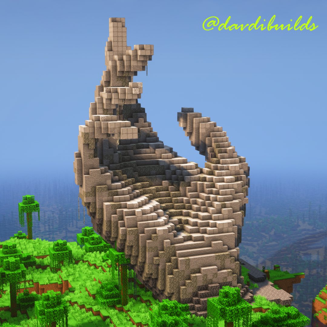 Hand gesture built by @DavdiBuilds #minecraft建築コミュ #MinecraftServer #minecraftbuilds #Minecraft