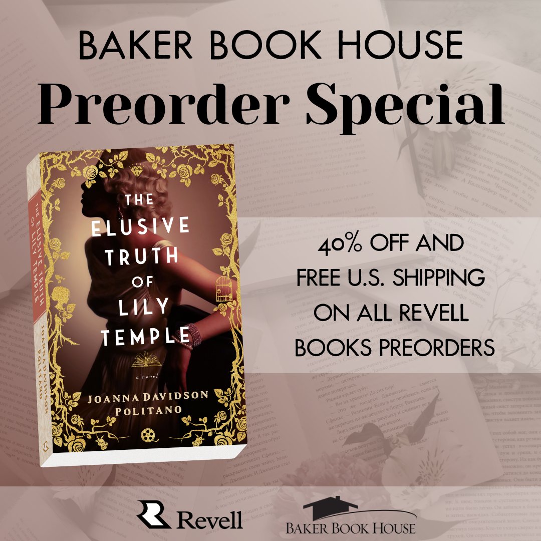 Less than a week left to preorder #TheElusiveTruthOfLilyTemple from Baker Book House to receive 40% off, free US shipping, AND a signed bookplate! Order now: bakerbookhouse.com/products/542759