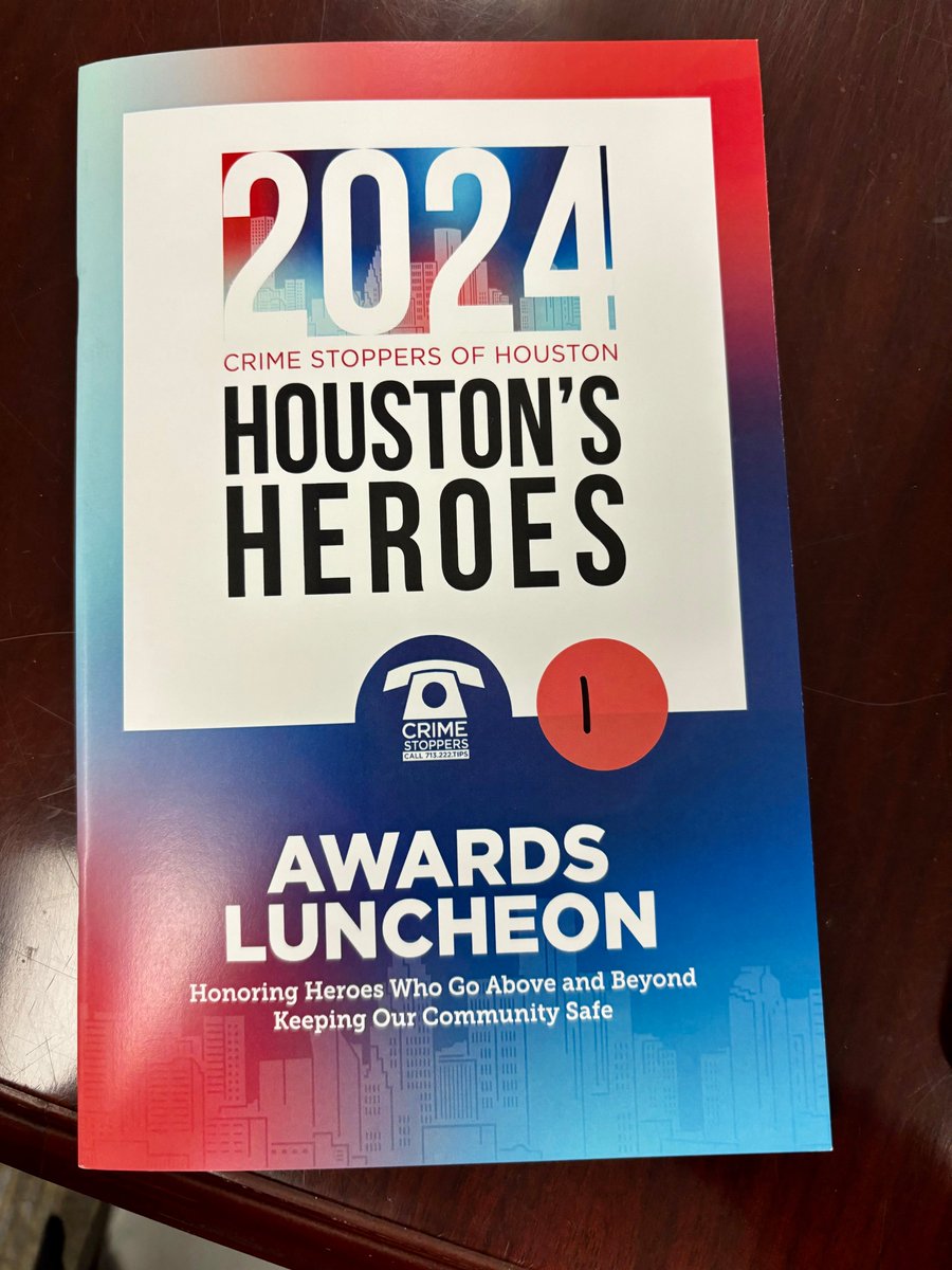 Congratulations to everyone at the annual @CrimeStopHOU Heroes Awards Luncheon honoring 10 individuals and organizations making significant contributions to make our county safer for all. I appreciate your efforts and will always support you.