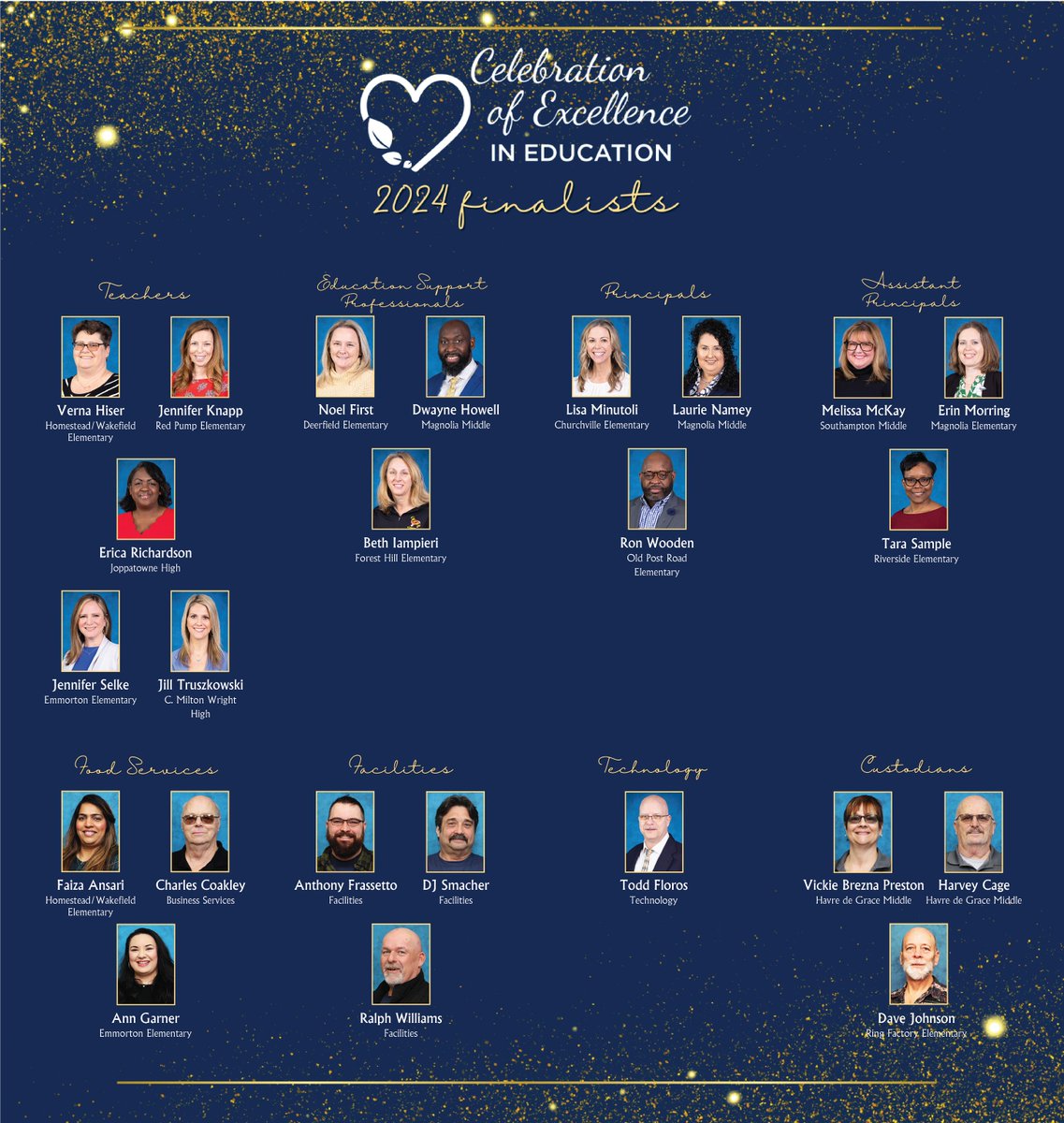 It's almost here! Next week we announce all our winners at the Celebration of Excellence in Education, including out 2024 Teacher of the Year! Leave a good luck message to all our finalists, and join us next week when we announce the winners.