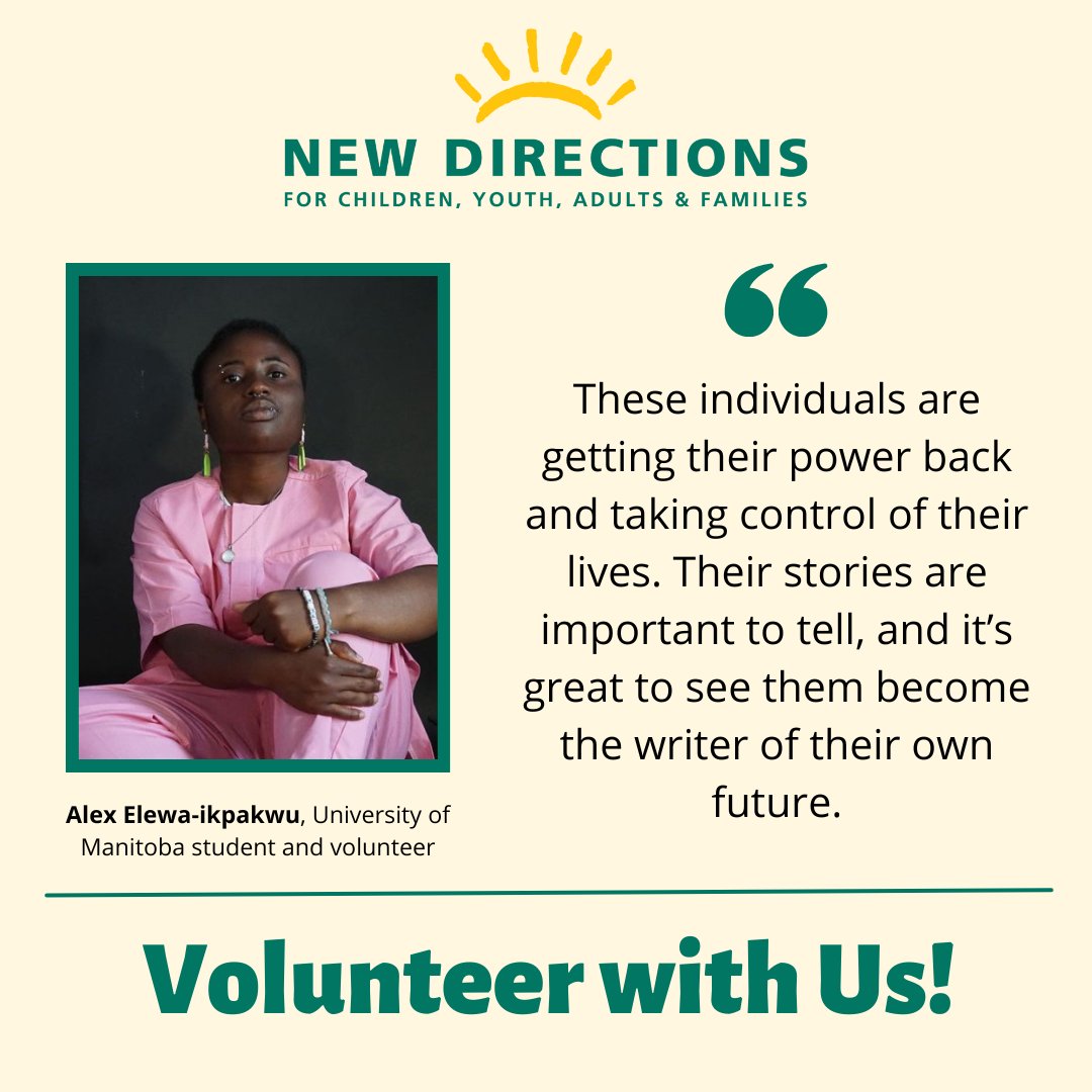 New Directions (@newdirectionsmb) on Twitter photo For Alex Elewa-ikpakwu, his volunteer experience provided new perspectives on life and the resilience of young people. 
Read more about Alex's volunteering experience here: newdirections.mb.ca/sharing-storie… For Alex Elewa-ikpakwu, his volunteer experience provided new perspectives on life and the resilience of young people. 
Read more about Alex's volunteering experience here: newdirections.mb.ca/sharing-storie…