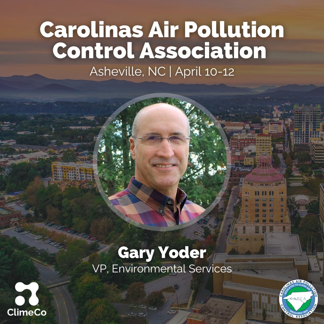 The Carolinas Air Pollution Control Association Spring Technical Workshop & Forum 2024 is one week away! Gary Yoder will attend the event on April 10-12 in #AshevilleNC. This event allows air quality professionals to network & learn from industry experts. capca-carolinas.org/2024-spring