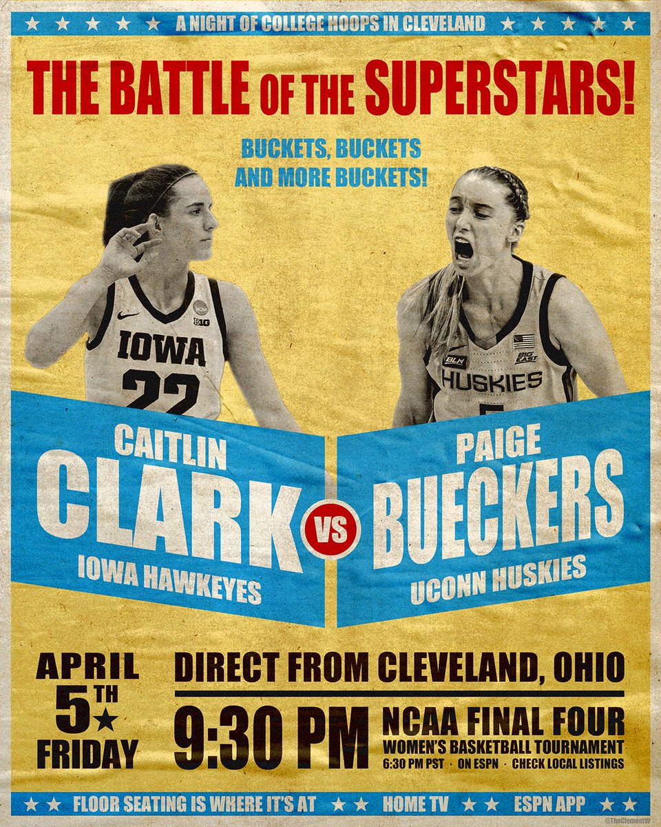 This year’s #WFinalFour games are sure to be classics, so here are the matchups done in the style of classic fight posters. #NCAAWBB #MarchMadness