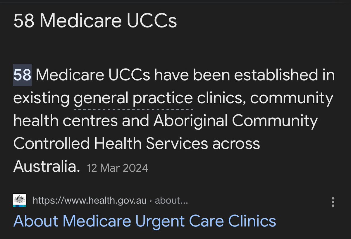 Oh dear, political own goal. 58 Medicare Urgent Care Centres Funded at 1 million per year plus $400000 infrastructure grant. Plus whatever the Medicare item number is. Let’s call it’s a bulk billed 23 (does the triple BB incentive apply?) $81 200 000 in first year in…