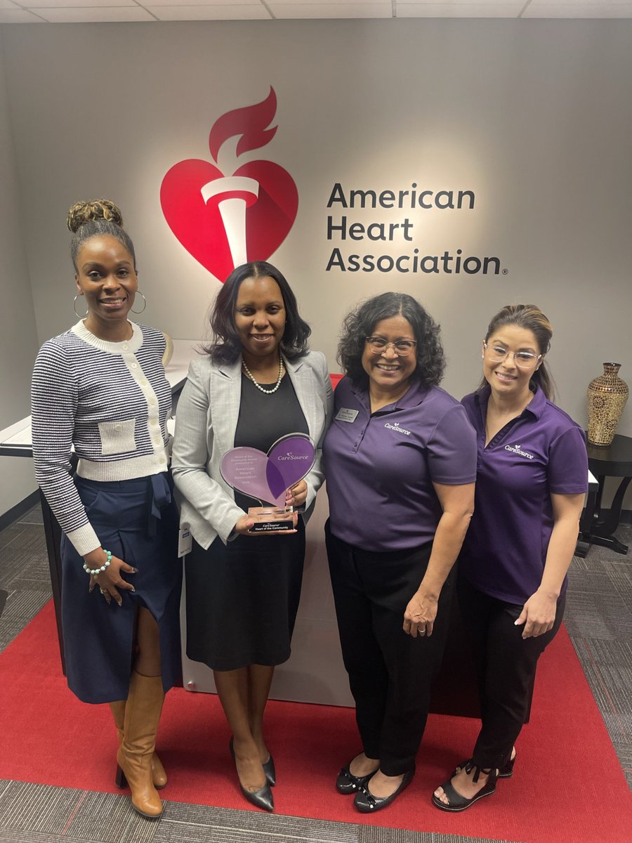 Thank you to @caresource of Georgia for recognizing the Metro Atlanta American Heart Association with the 2024 Heart of the Community award. This honor is dedicated to each one of our supporters, volunteers and donors. We could not do this work without YOU! ❤️