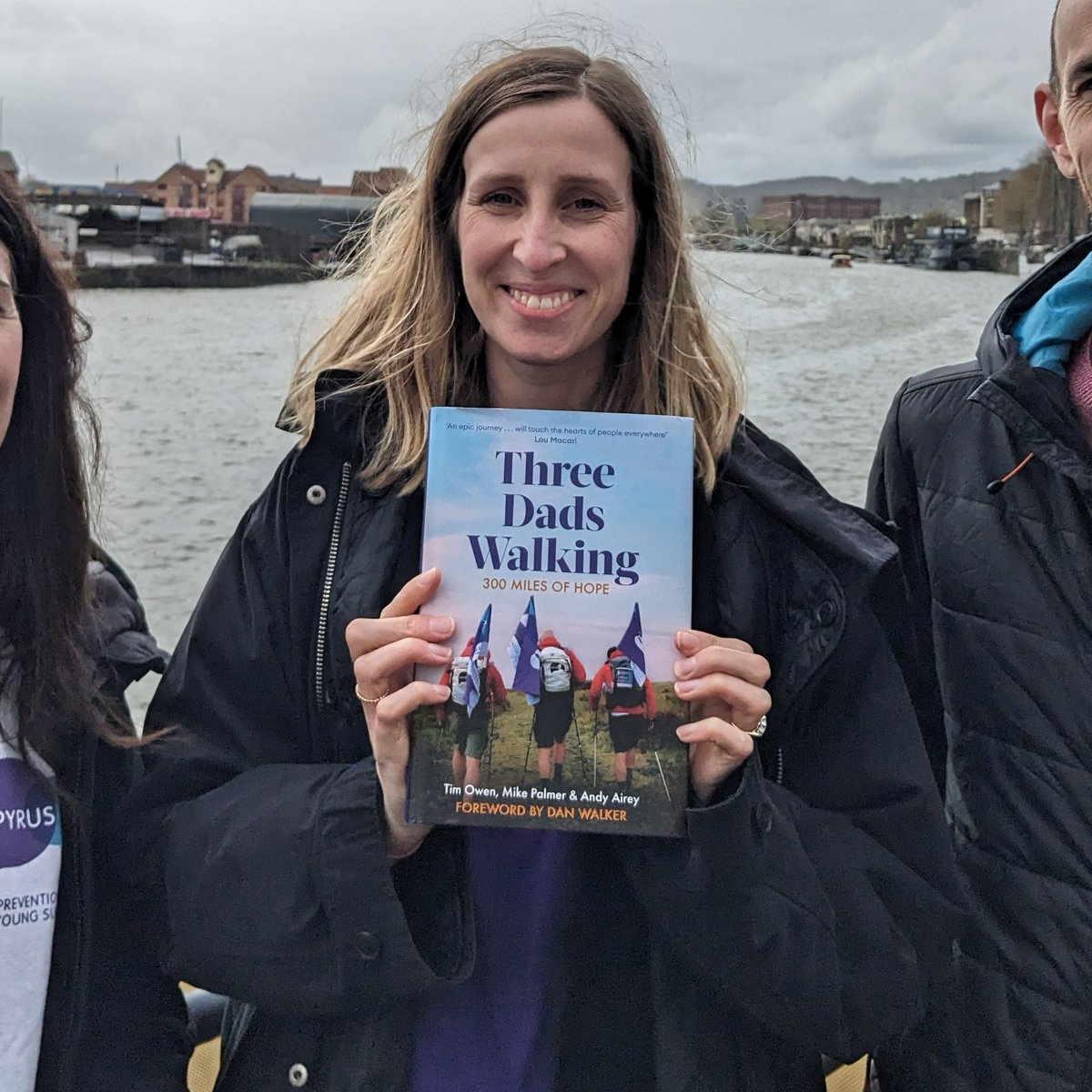 Today is for you @3dadswalking. A special publication day for your book, full of hope and heart, friendship and life-changing stories. You're an inspiration and we're with you every step of the way. @HachetteUK's Walk of Hope for @PAPYRUS_Charity suicide prevention.