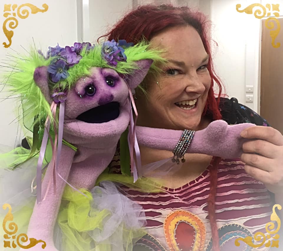 What a grand day out the fairies and I had today at the Len Ironside Centre! A big cheer to everyone in the audience who enjoyed tales of a magical raven, some light fingered fairies and a crafty maiden! Fizzy and Fuzzy made some friends and had their photo taken with them too!