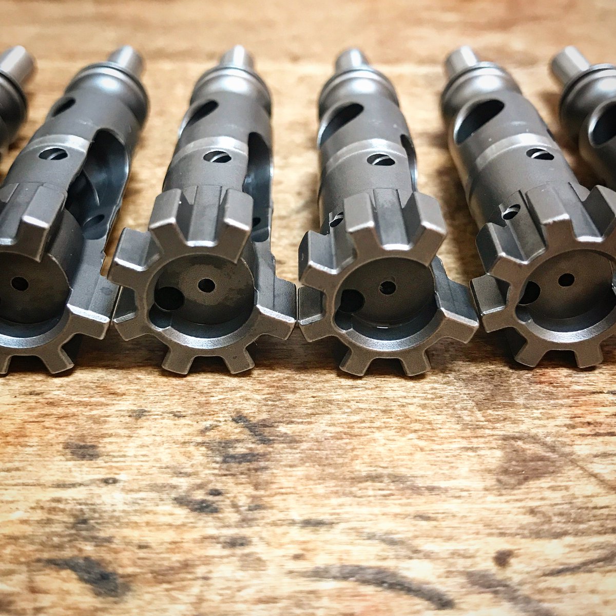 Combat Match Bolts, fresh from final grind and heading to inspection and assembly. leitner-wise.com