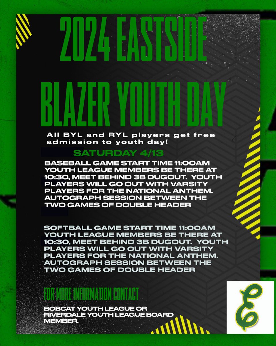 EastsideScores's tweet photo. Mark your calendars!! https://t.co/CS1ONklrkT