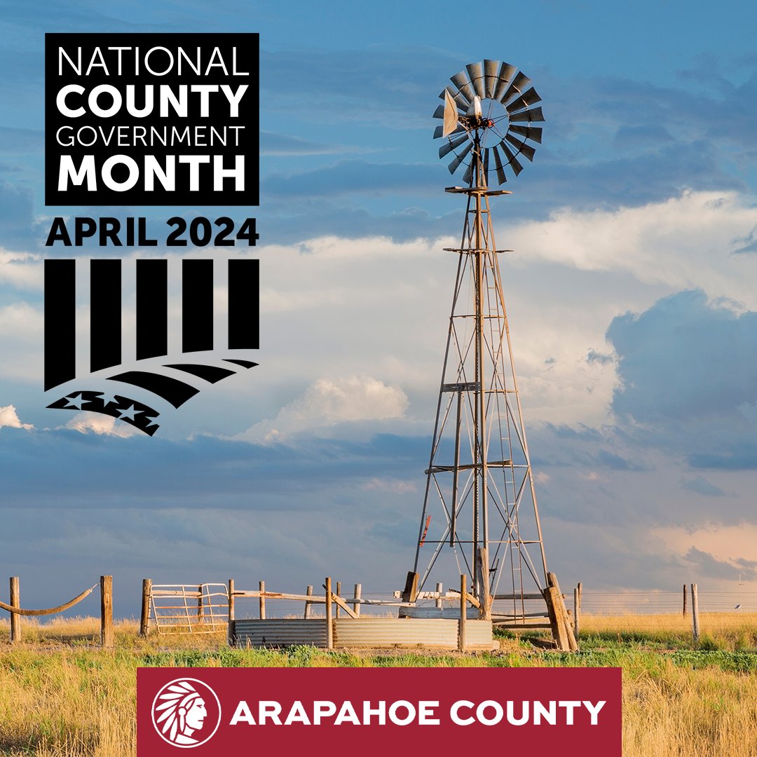 It’s #NationalCountyGovernmentMonth! Counties serve nearly every American every day. Urban, suburban and rural – counties work to keep our communities healthy, safe and vibrant. Learn more about the services Arapahoe County provides at arapahoeco.gov. #NCGM