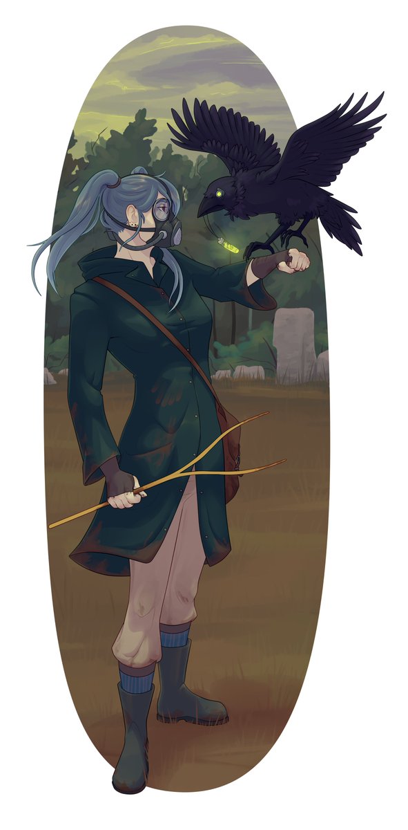 JuneauPaws's tweet image. Had this character idea thing in my head for a while and finally got around to drawing it :^)
#digitalart #characterdesign #apocolypse