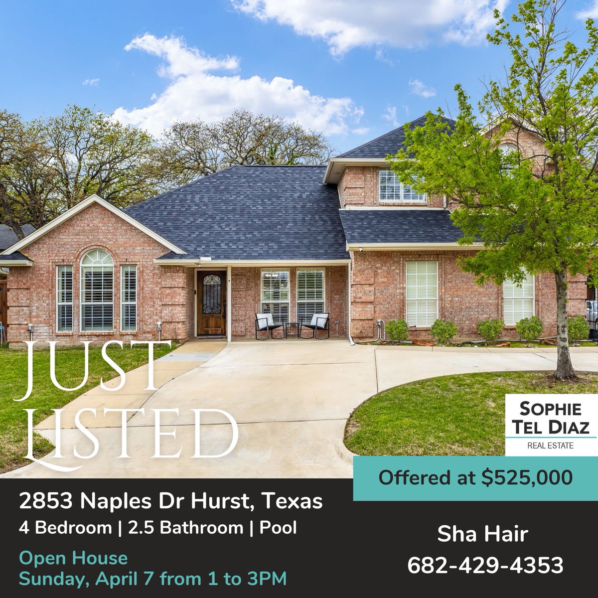 For Sale at 2853 Naples Drive, Hurst, Texas - 4 Bedroom and Pool youtu.be/FpEIGmH8J38?si… via @YouTube