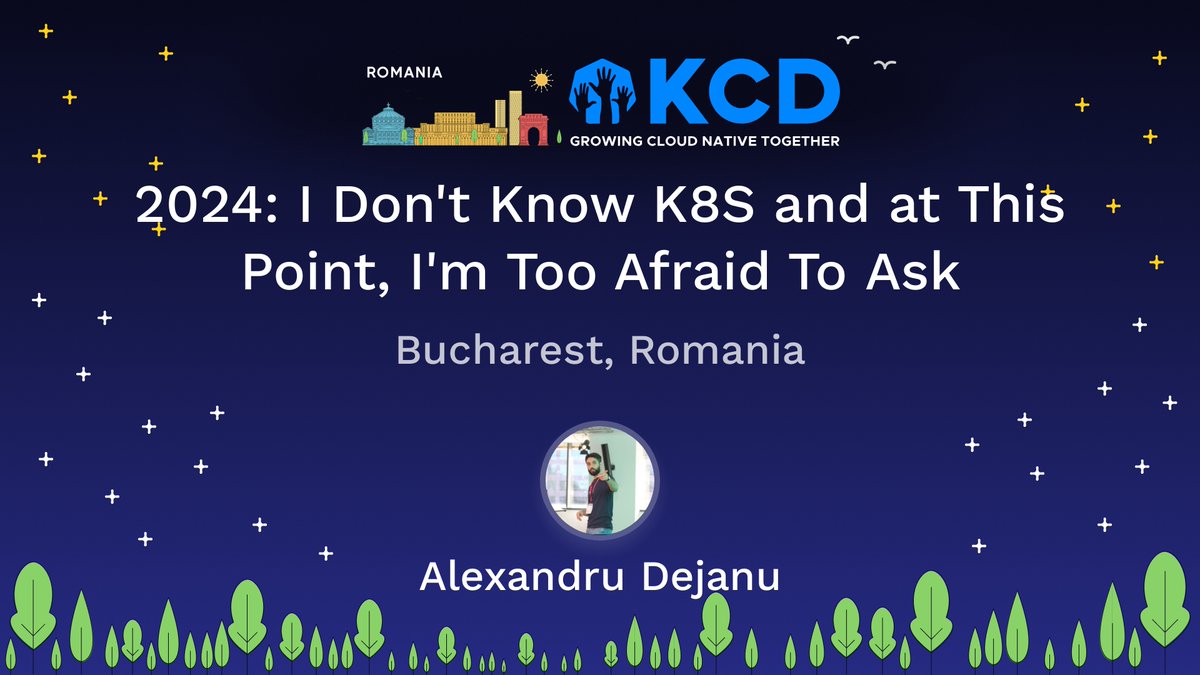 Excited to share that I'll be speaking at @KCDRomania, on April 25th.
Don't miss out! Tickets: iabilet.ro/bilete-kcd-rom…

#KCDRomania2024 #CloudNative #CommunityEvent