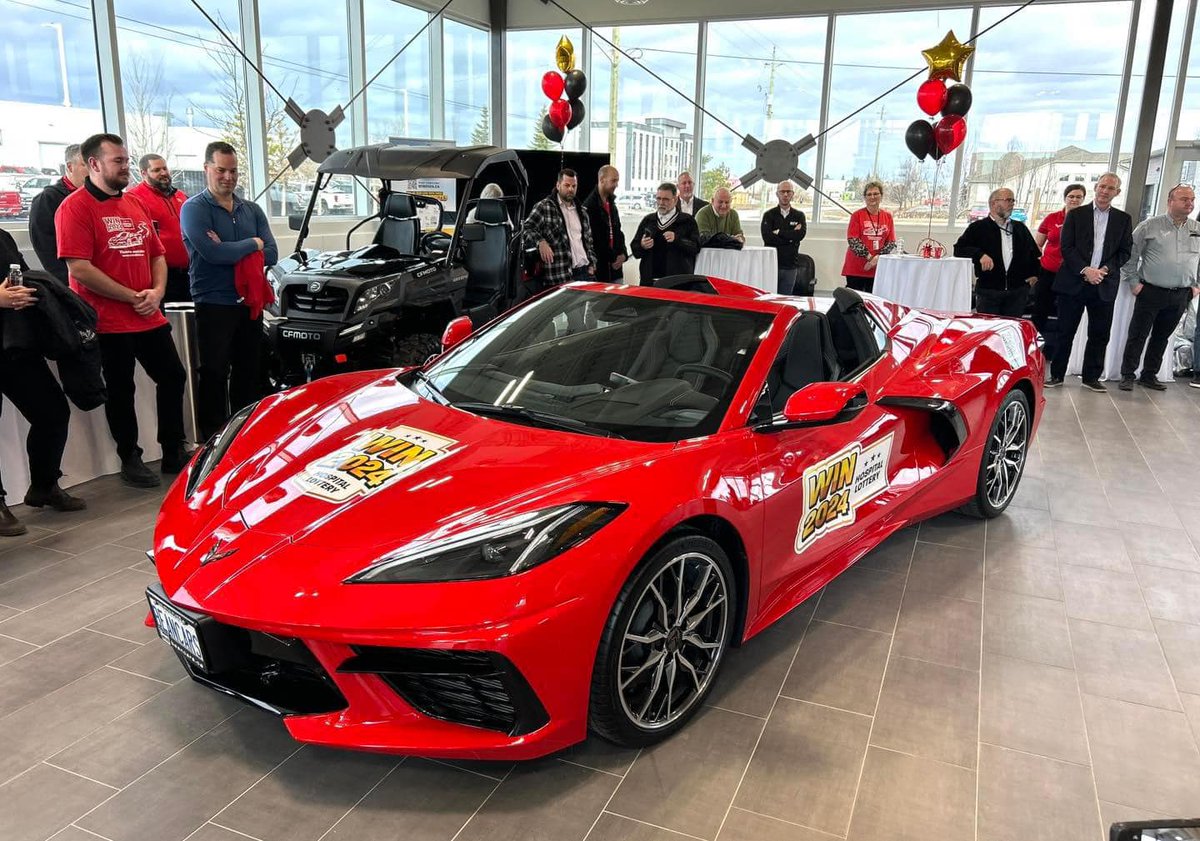 Get your tickets for the WIN2024.ca/cp Car or Ca$h for Healthcare Lottery sponsored by Bean Chevrolet Buick GMC.
You have the chance to WIN a 2024 Corvette convertible or $100,000 CA$H plus 7 other chances to WIN outstanding early bird prizes.