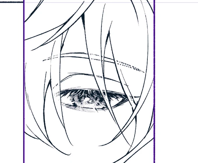 目描くの好きすぎて今回もドアップ入れました こんなんなんぼ描いてもええですから 