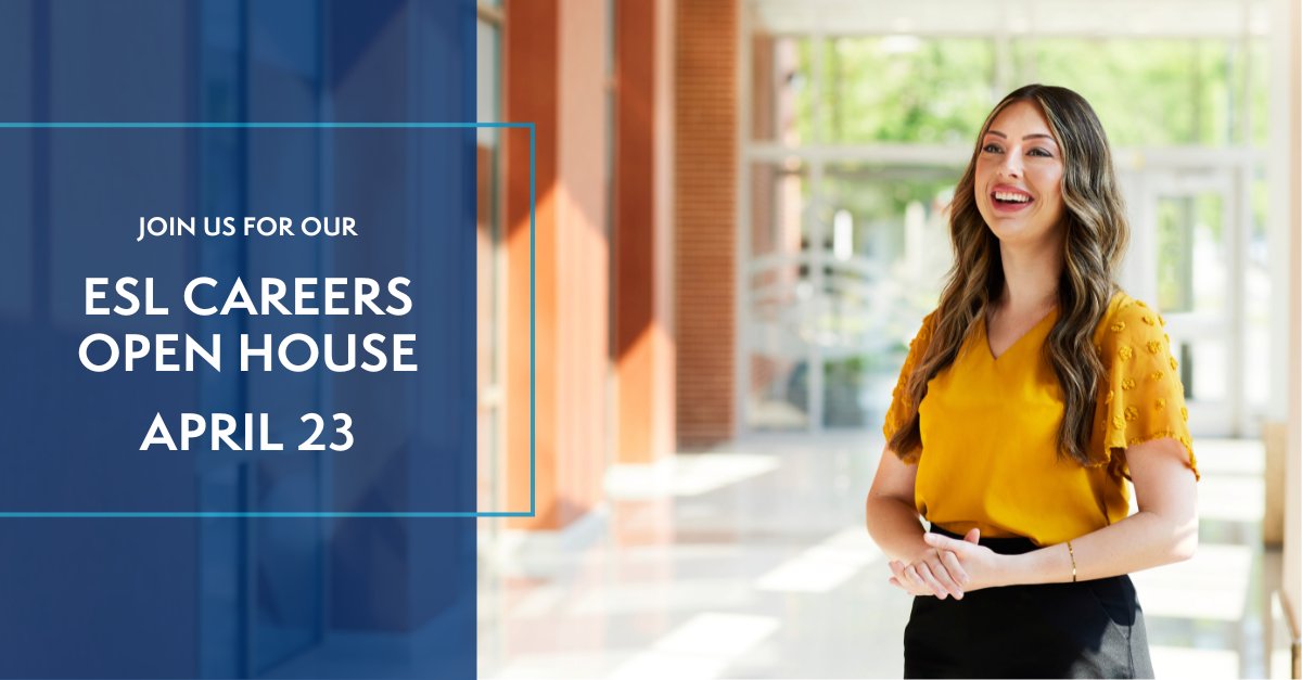 Entering the work force or ready for a job change? We invite you to join us for our open house on April 23 from 5:30 – 7pm at ESL Headquarters (225 Chestnut Street, Rochester, NY)! Learn more and register here: esl.org/community/esl-… #ESLCareersROC #CreditUnion