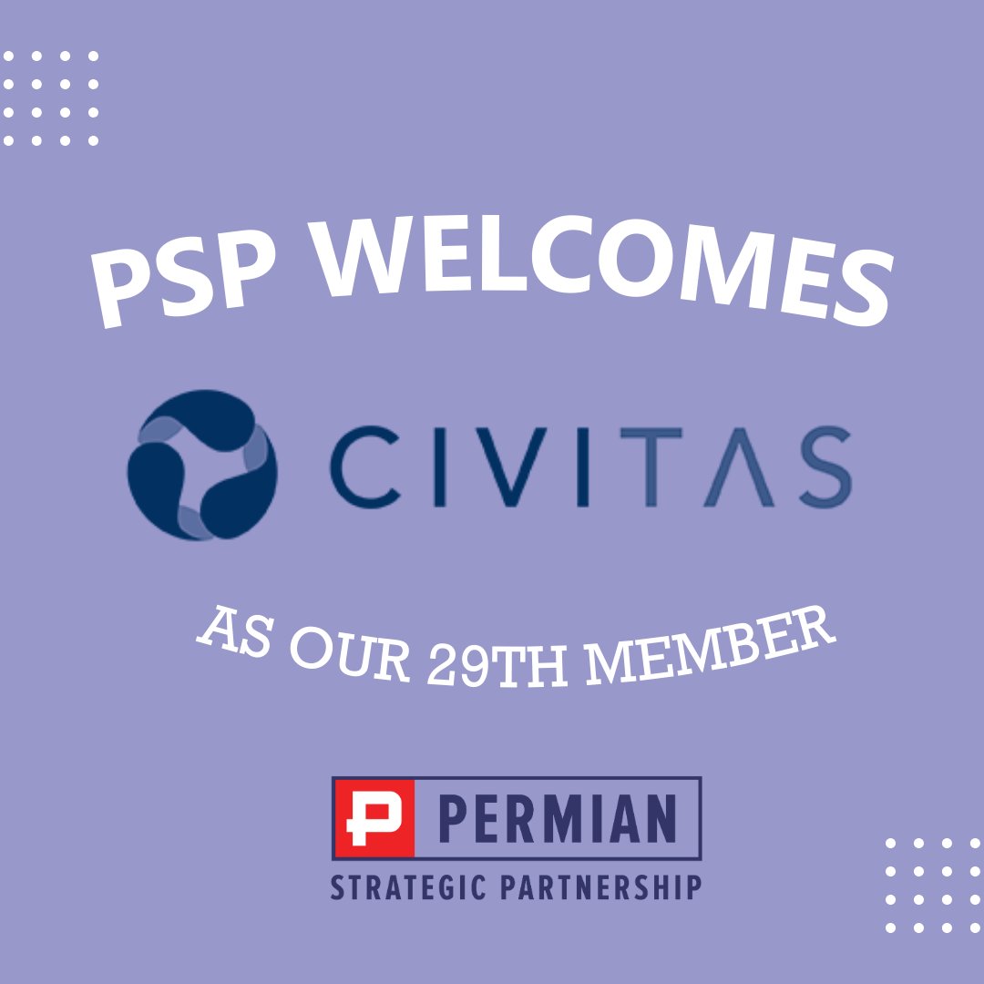 Civitas Resources has joined the Permian Strategic Partnership as our 29th member! The addition of Civitas Resources to the Permian Strategic Partnership represents another significant step forward for our organization and the Permian Basin! Read more: permianpartnership.org/permian-strate…