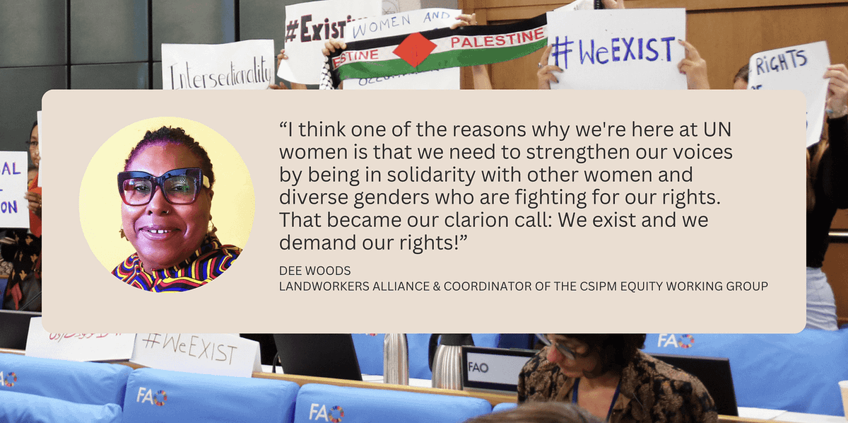 CSM4CFS's tweet image. New blog post ! 🚨Feminist reflections on the @UN_CFS  Voluntary Guidelines on gender equality and ways forward for social protection and climate action 👉
 csm4cfs.org/feminist-refle… #CFSGender #WeExist