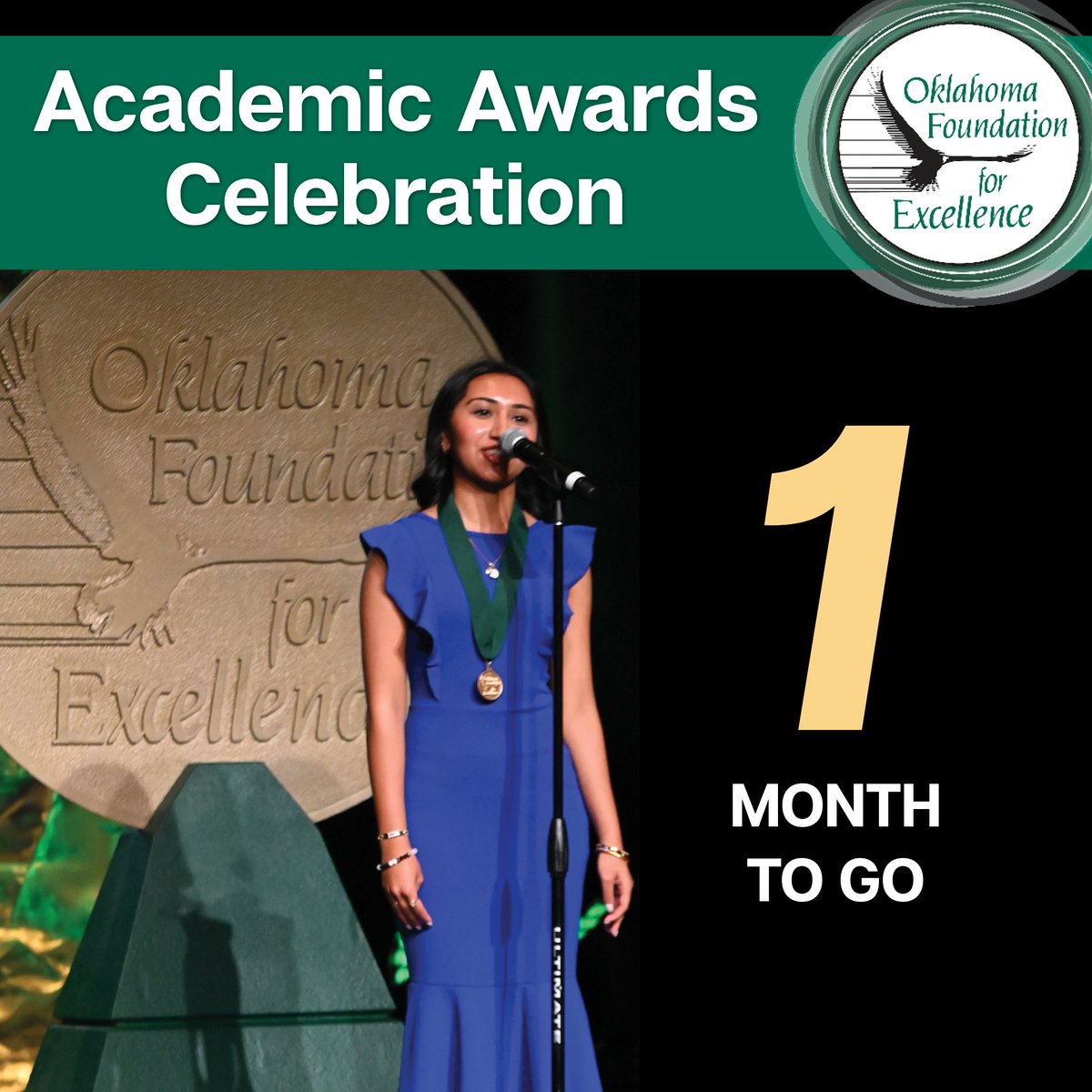 There’s only one month to go until OFE’s 38th annual Academic Awards Celebration. You don’t want to miss this incredible event, which takes place Saturday, May 4, in Norman. Learn more or register at ofe.org/academic-award… #oklaed #ofeawards