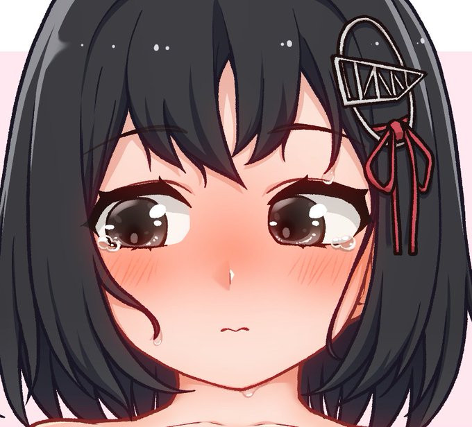 これはSkebリクエストの羽黒のえっちな絵の顔のアップ
涙目ってえっちですね…… 