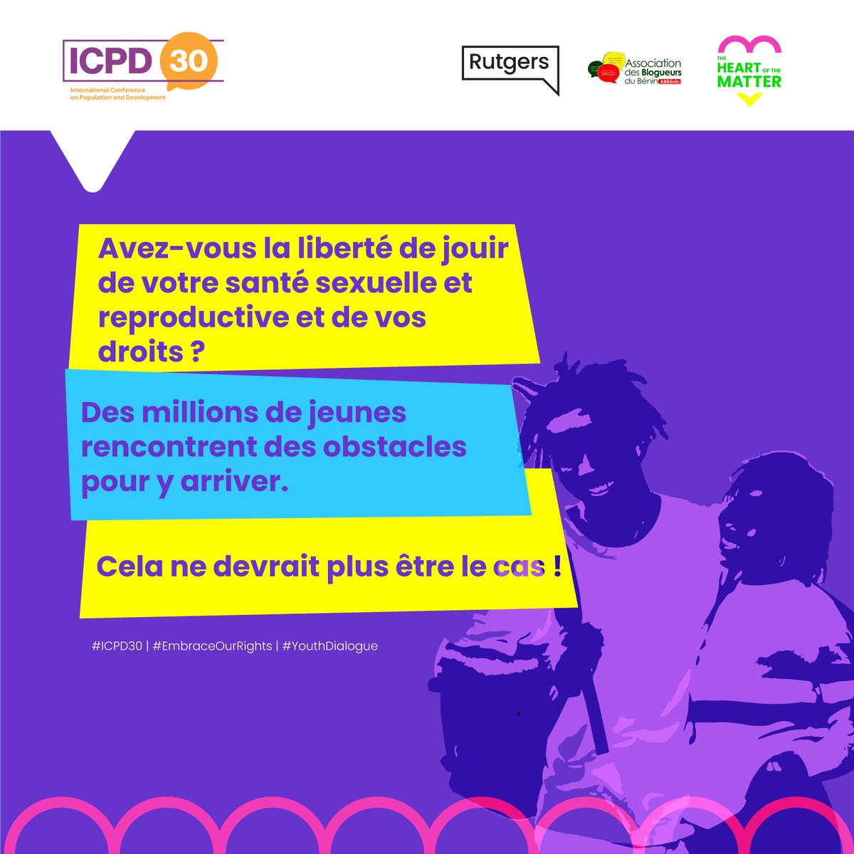 Il est temps de faire face aux faits et d'embrasser la réalité de la SSR des jeunes. Notre rapport ICPD+30, 'L'essentiel de la question', contient des données sur 4 régions et 16 pays. Découvrez les défis et les solutions dans votre région via 👉lnkd.in/eu_4q7FJ #ICPD30…